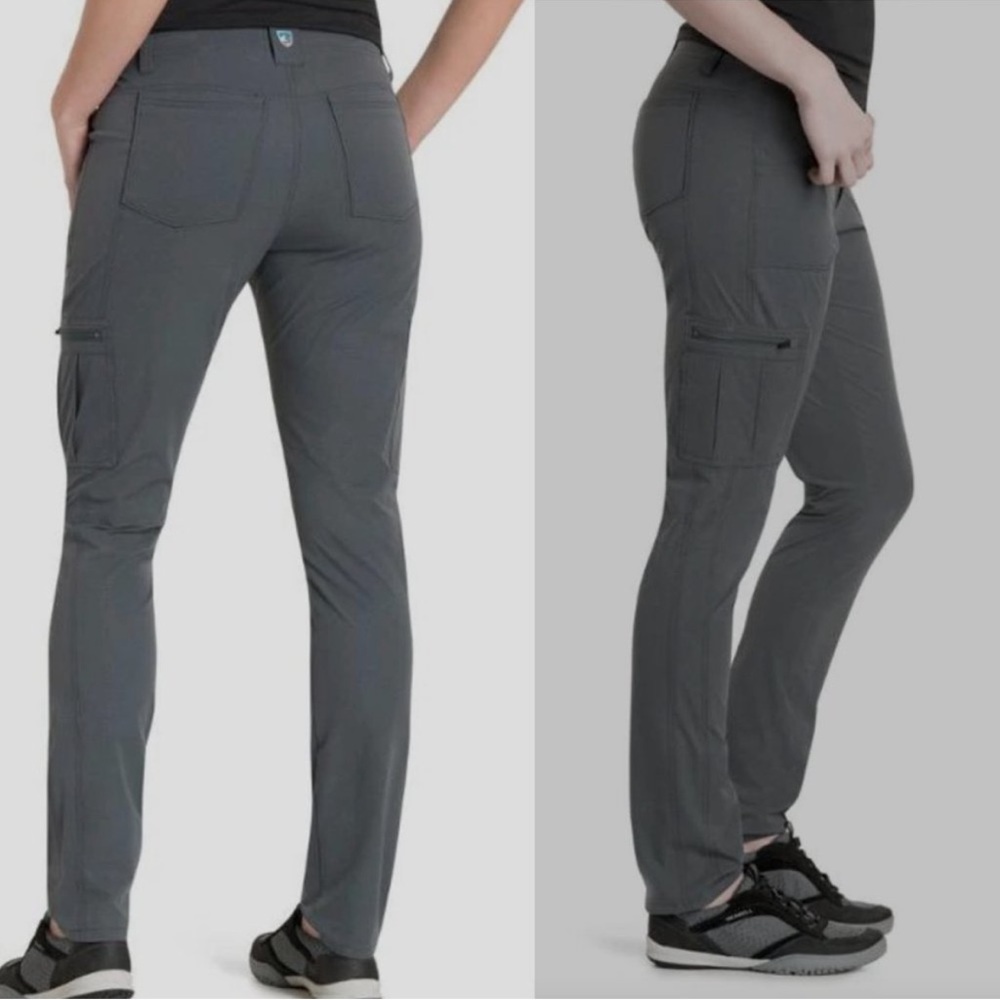KUHL Women's 6 Horizn Skinny Slate Gray Ripstop Hiking Pants 6276